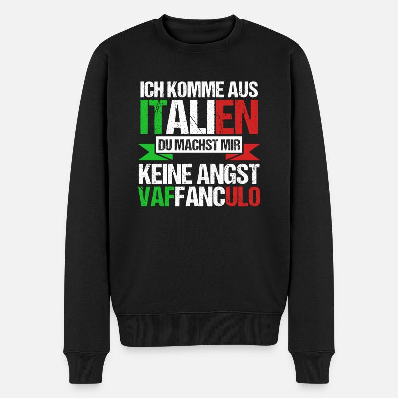 Italie Italien Vaffanculo - Pull Premium bio Homme - noir