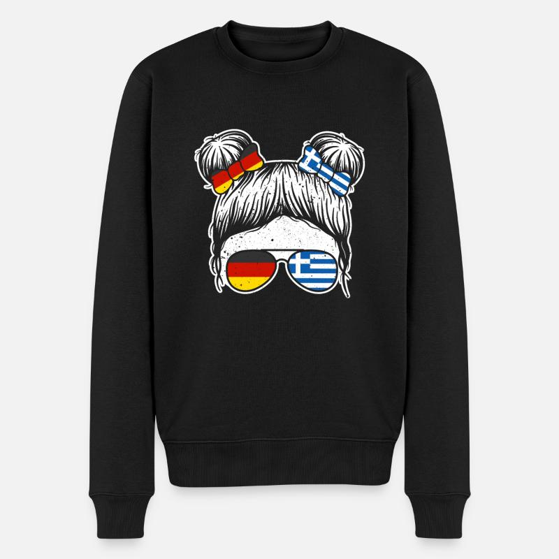Grecs Allemagne Grèce - Pull Premium bio Homme - noir