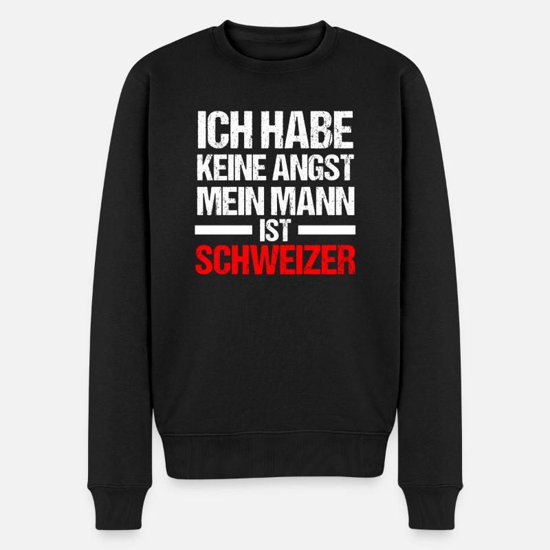 Suisse Suisse - Pull Premium bio Homme - noir