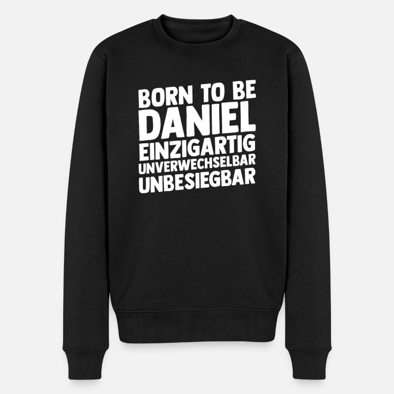 Prénom Daniel - Pull Premium bio Homme - noir