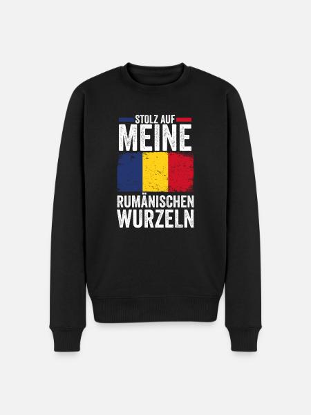 Romanian Romania Romania - Men's Premium Organic Jumper - black