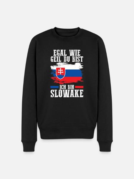 Slovakia Slovakia - Men's Premium Organic Jumper - black