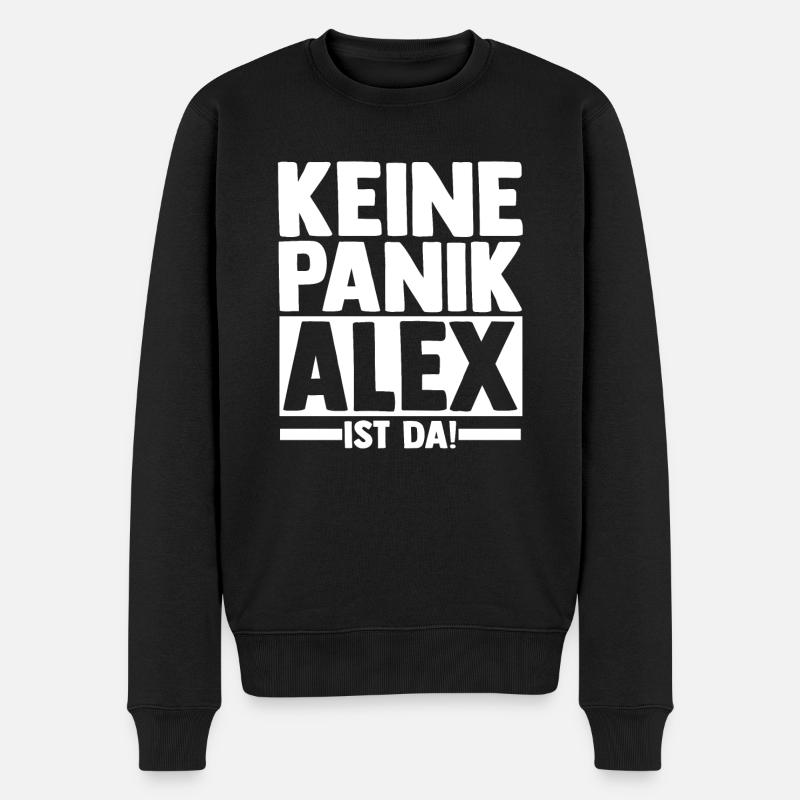 Alexander Alexandra Alexa Alex - Männer Premium Bio Pullover - Schwarz