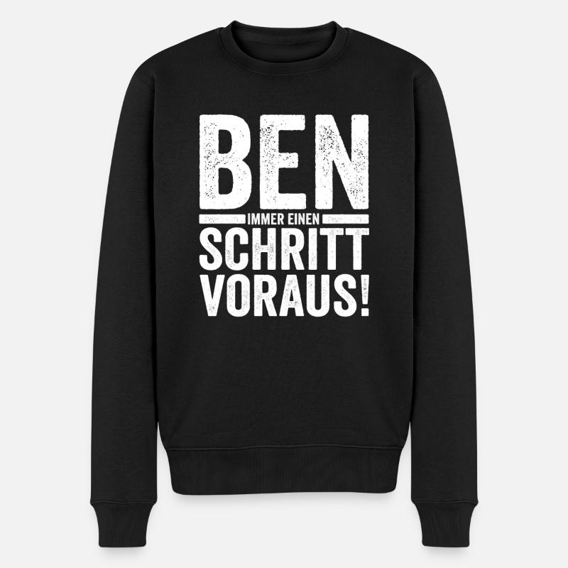 Prénom Ben - Pull Premium bio Homme - noir
