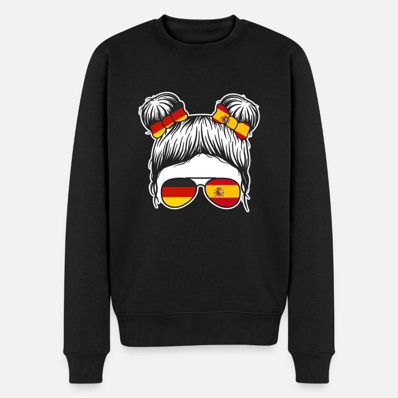 Espagnols Allemagne Espagne - Pull Premium bio Homme - noir