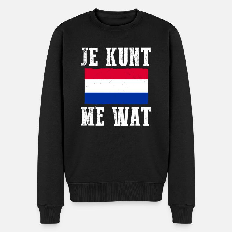 Pays-Bas Pays-Bas - Pull Premium bio Homme - noir