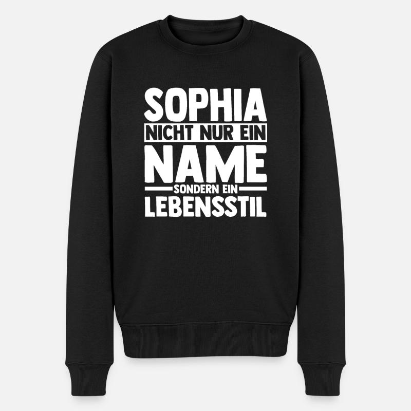 Prénom Sophia - Pull Premium bio Homme - noir