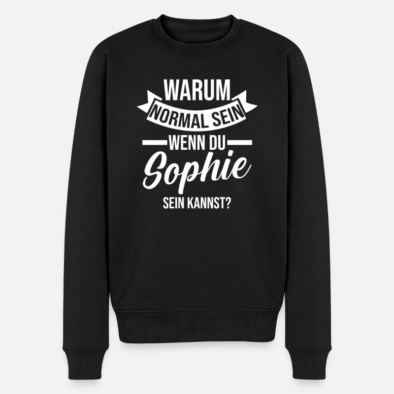 Prénom Sophie - Pull Premium bio Homme - noir