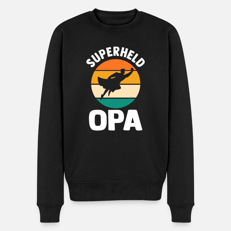 Papy Papy - Pull Premium bio Homme - noir