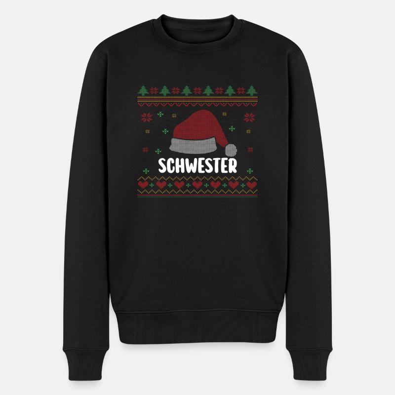 Noël Père Noël Sœur - Pull Premium bio Homme - noir