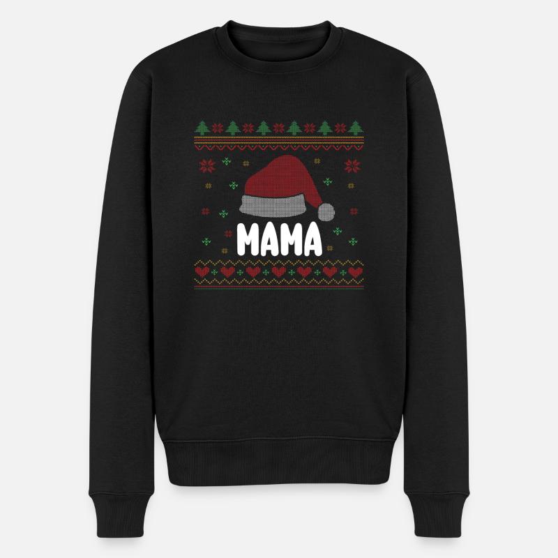 Noël Père Noël Maman - Pull Premium bio Homme - noir