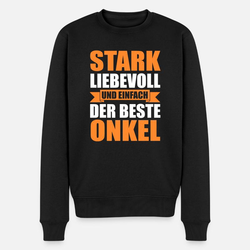 Oncle - Pull Premium bio Homme - noir