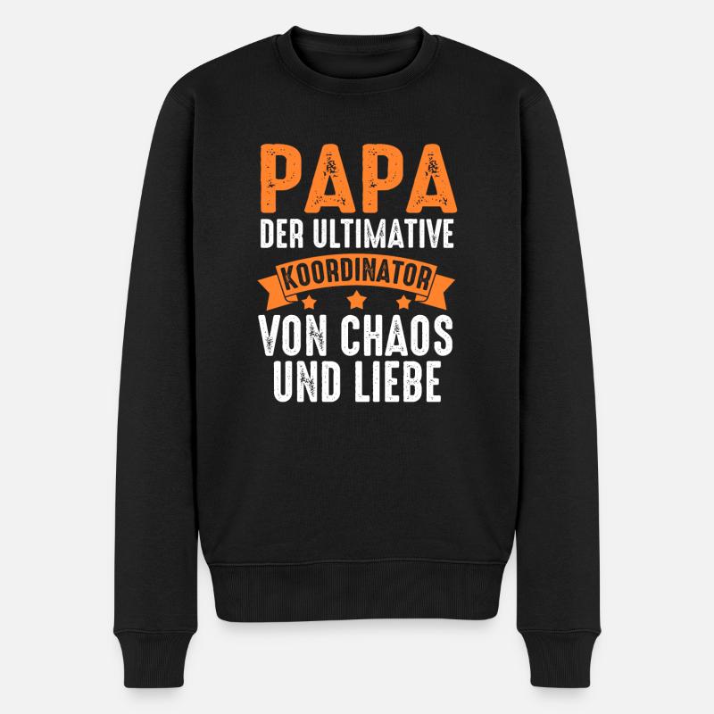 Père Papa - Pull Premium bio Homme - noir