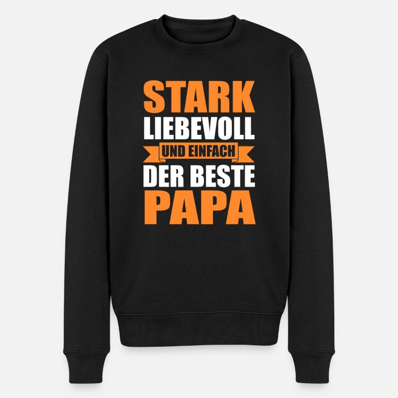 Père Papa - Pull Premium bio Homme - noir