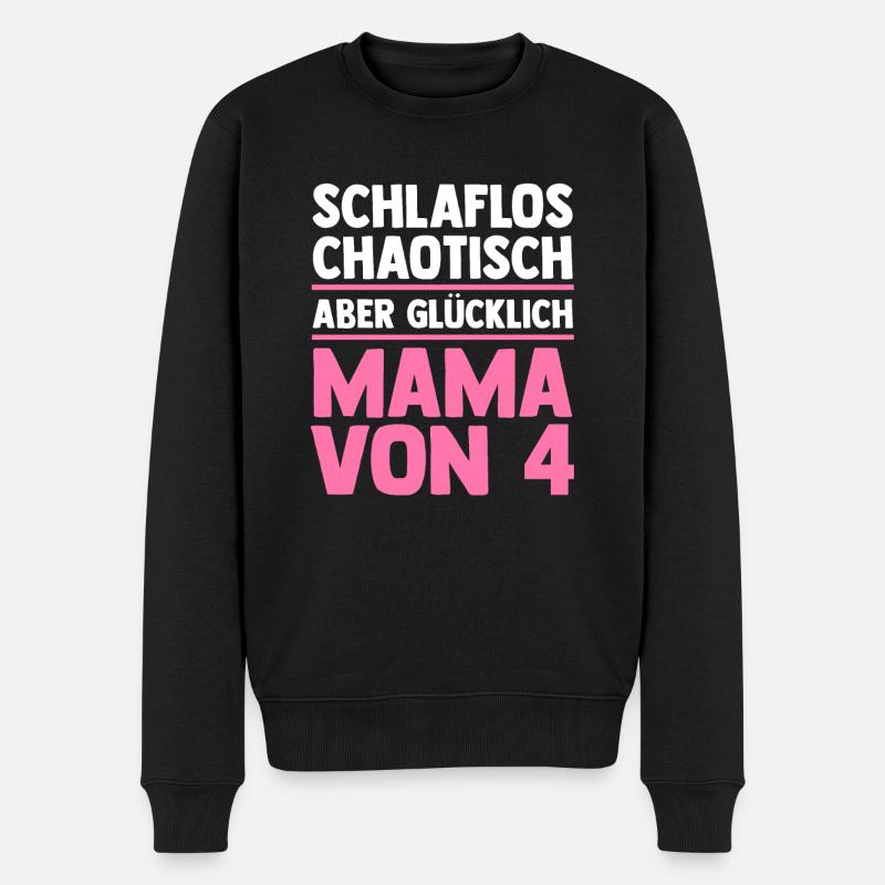 Maman de 4 enfants - Pull Premium bio Homme - noir