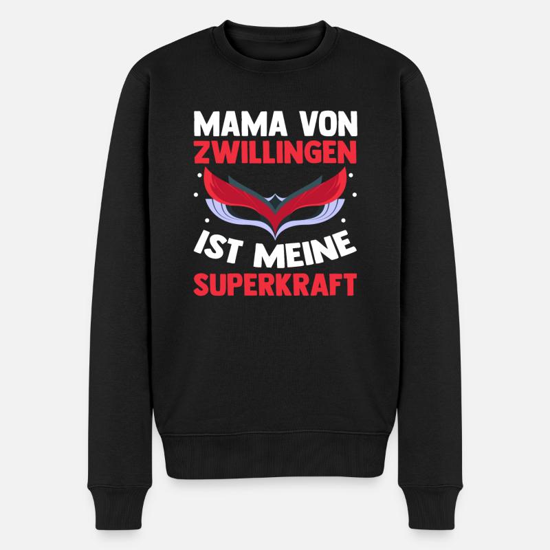 Maman de jumeaux - Pull Premium bio Homme - noir