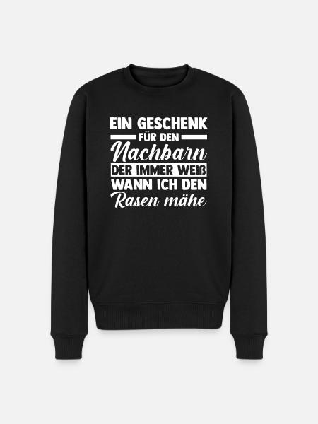 Nachbarschaft Bester Nachbar - Männer Premium Bio Pullover - Schwarz