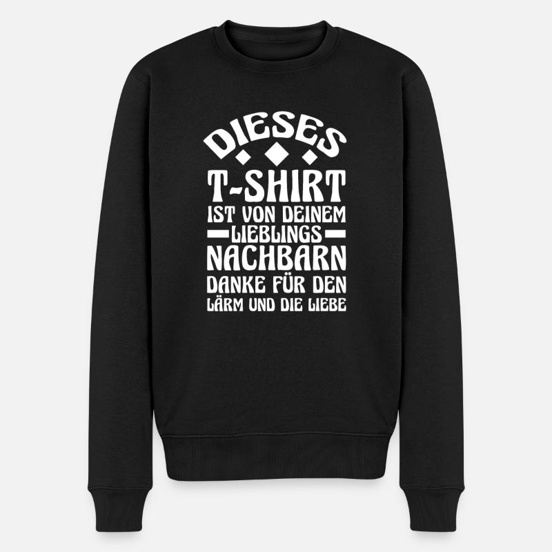 Nachbarschaft Bester Nachbar - Männer Premium Bio Pullover - Schwarz