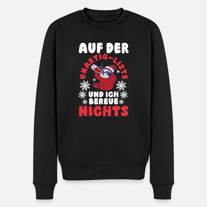 Père Noël Coquin Noël - Pull Premium bio Homme - noir