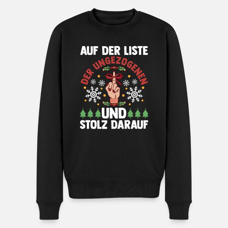 Père Noël Coquin Noël - Pull Premium bio Homme - noir
