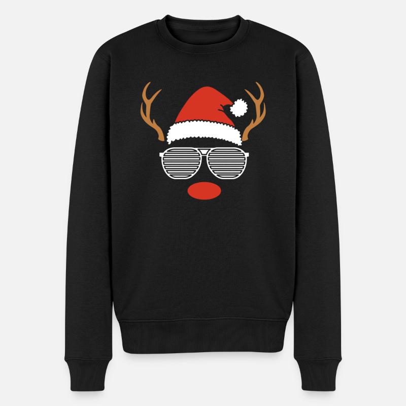 Père Noël Renne de Noël - Pull Premium bio Homme - noir