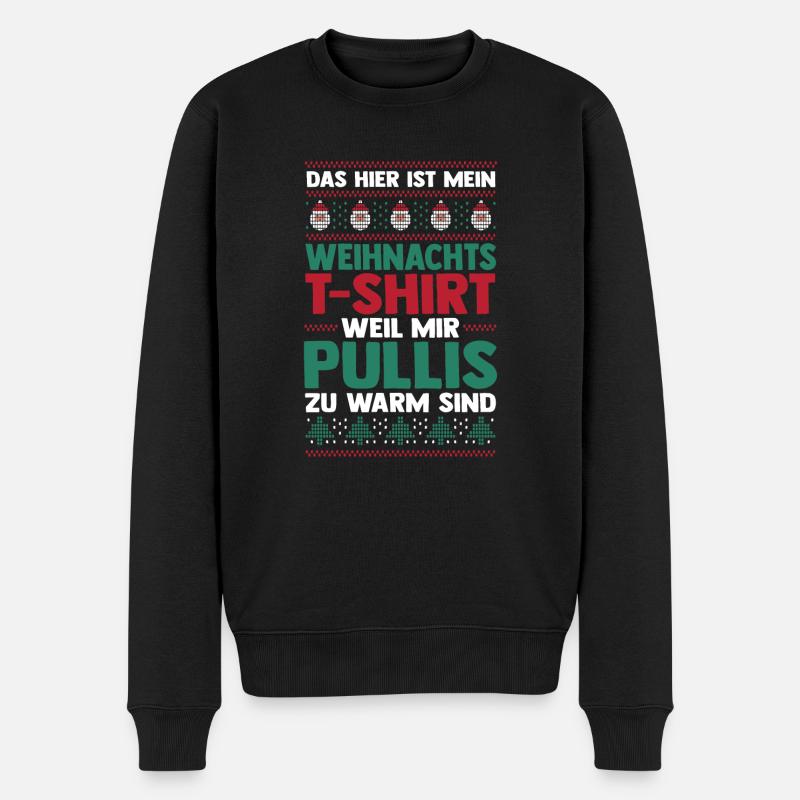 Père Noël Noël laid Noël - Pull Premium bio Homme - noir