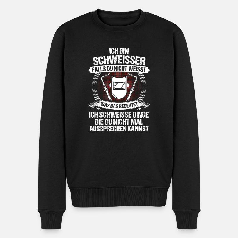 Soudage Soudeurs Soudeurs - Pull Premium bio Homme - noir