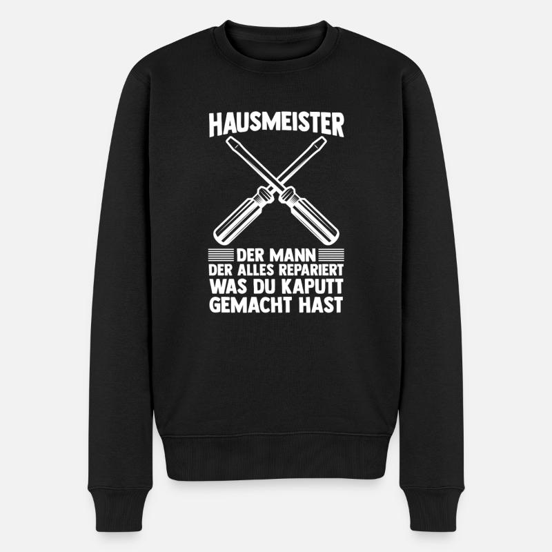 Facility Manager Gardien Gardien - Pull Premium bio Homme - noir