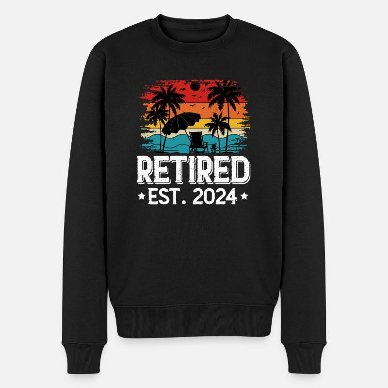 Retraité 2024 - Pull Premium bio Homme - noir