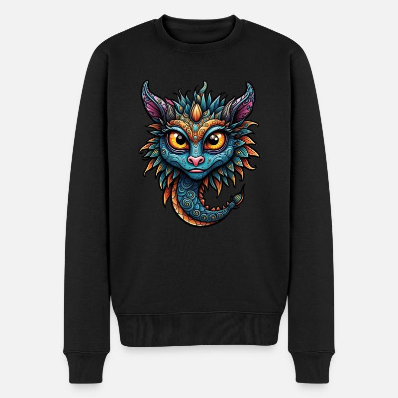 Créature fantastique adorable - Pull Premium bio Homme - noir