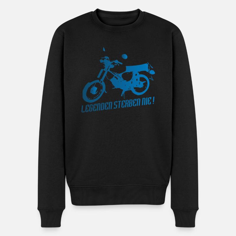 Simson S51 Enduro Legenden - Männer Premium Bio Pullover - Schwarz