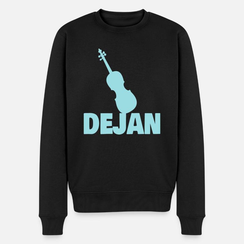 Violoncelle Dejan - Pull Premium bio Homme - noir