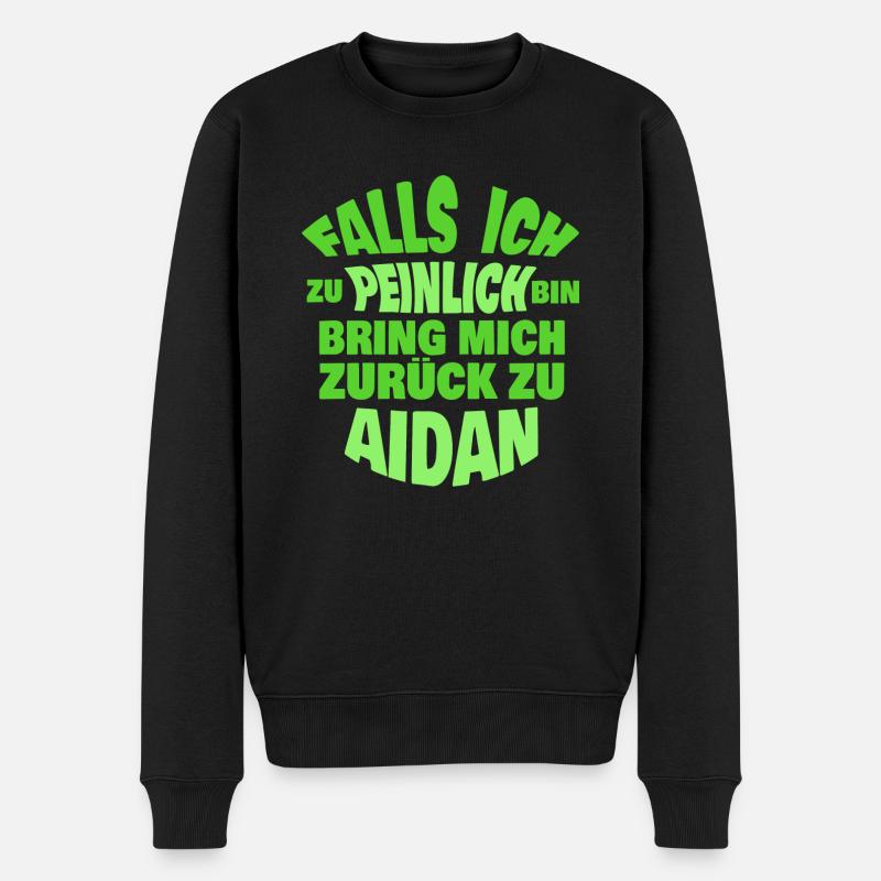 Jungesellenabschied Aidan - Männer Premium Bio Pullover - Schwarz