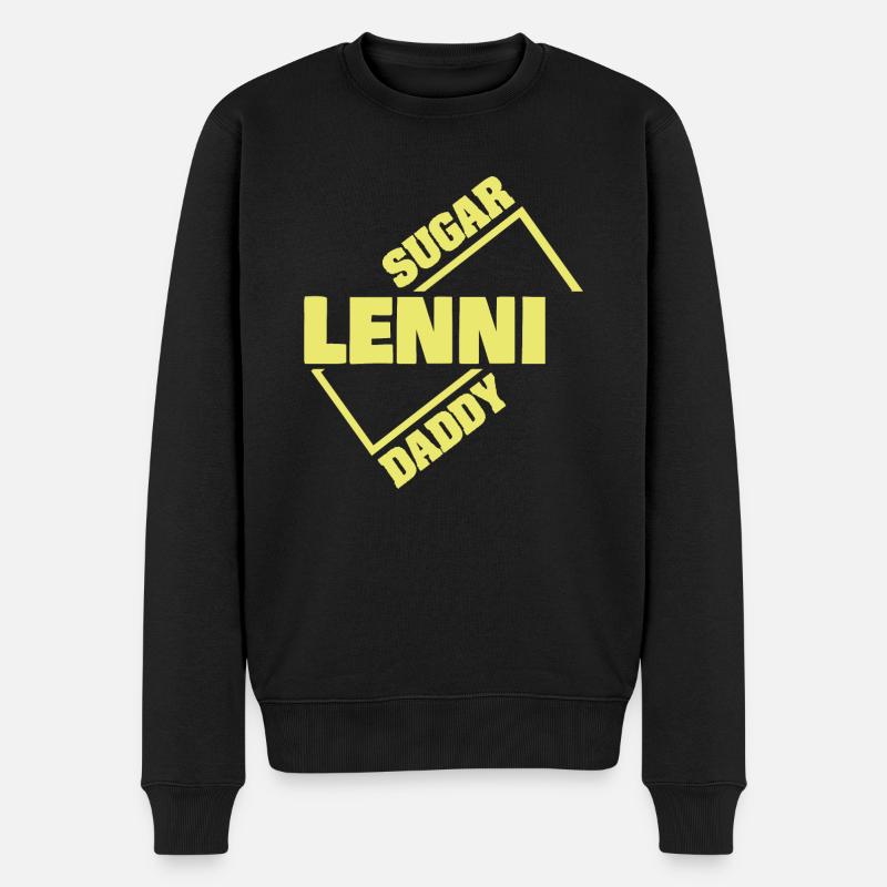 Sugar daddy Lenni - Pull Premium bio Homme - noir