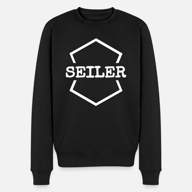 Work Seiler - Men's Premium Organic Jumper - black