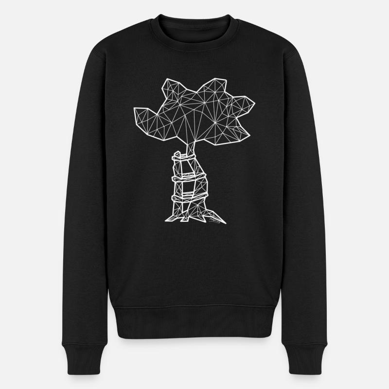 ScoliTree white - Männer Premium Bio Pullover - Schwarz