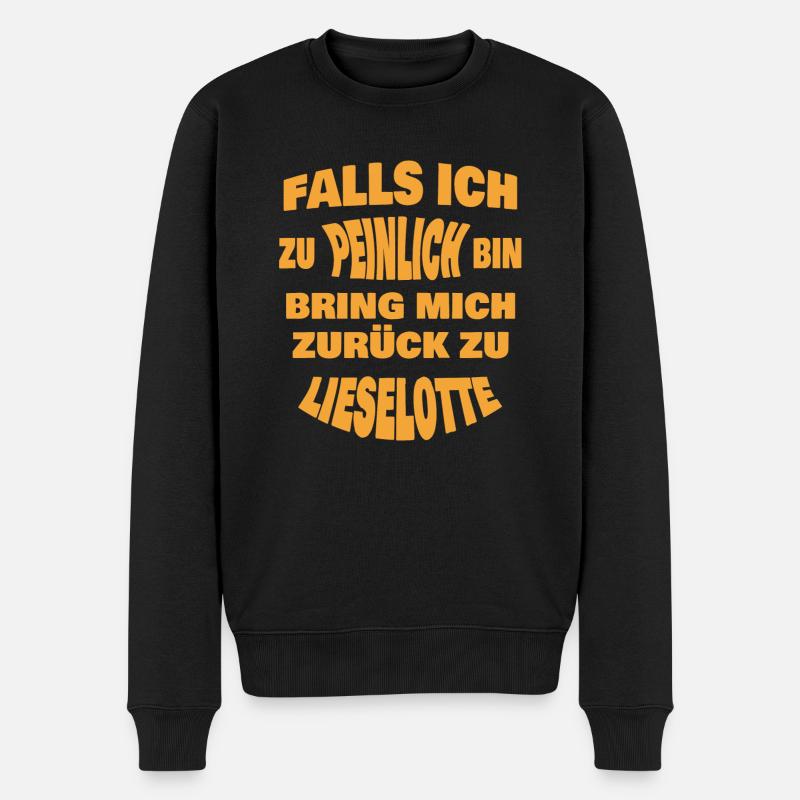 Lieselotte - Männer Premium Bio Pullover - Schwarz