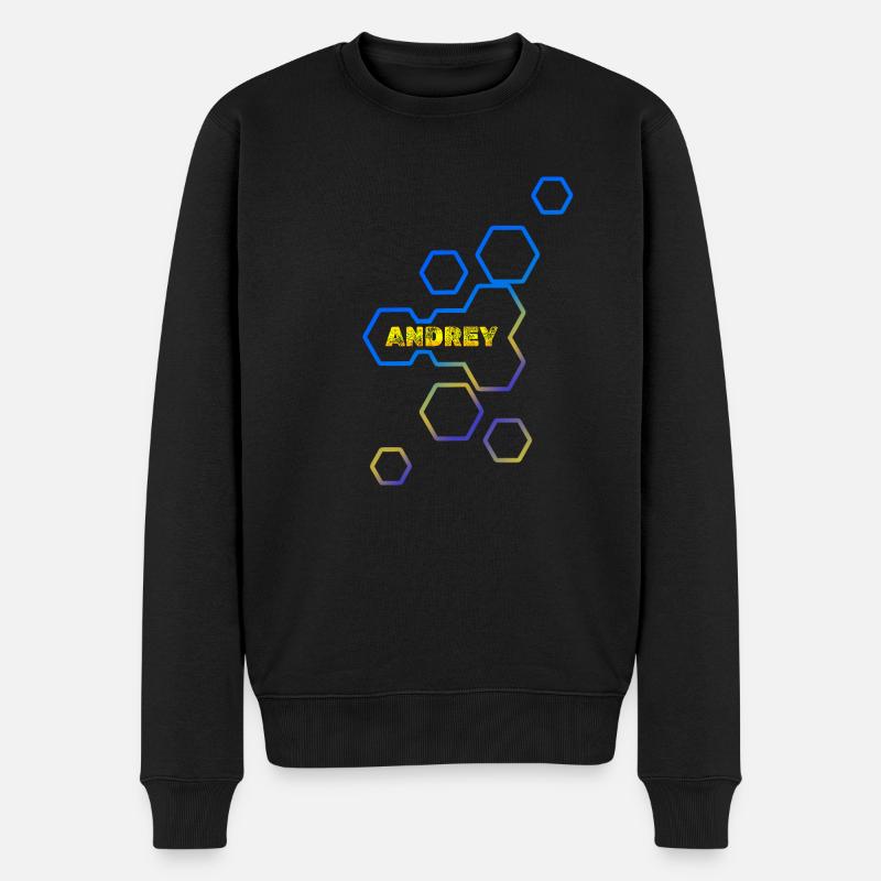 Geschenk für Andrey - Männer Premium Bio Pullover - Schwarz