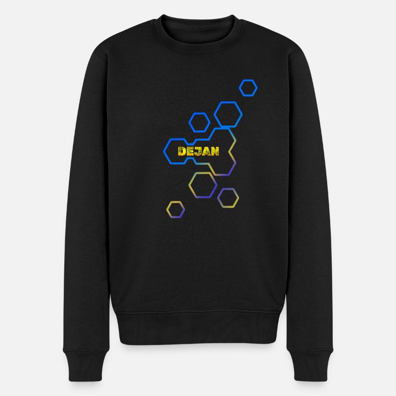 Geschenk Dejan - Männer Premium Bio Pullover - Schwarz