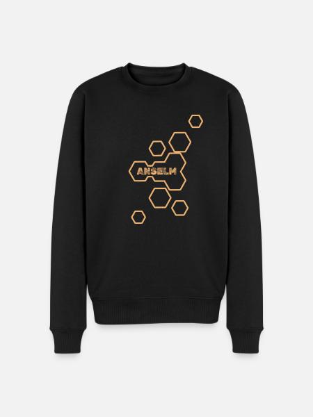 Anselm as a name - Men's Premium Organic Jumper - black