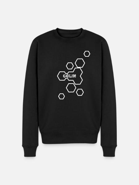Nom : Colin - Pull Premium bio Homme - noir