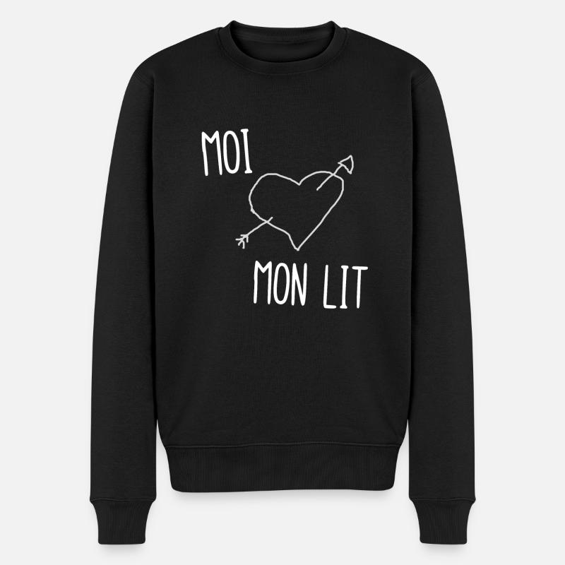 moi mon lit - Pull Premium bio Homme - noir