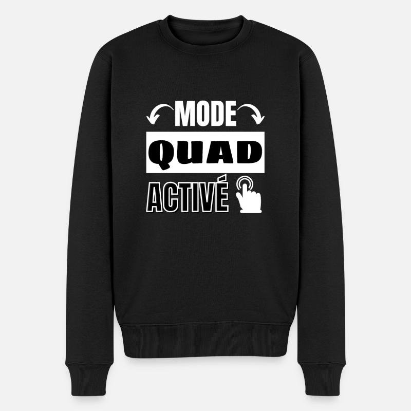 mode quad activé - Pull Premium bio Homme - noir