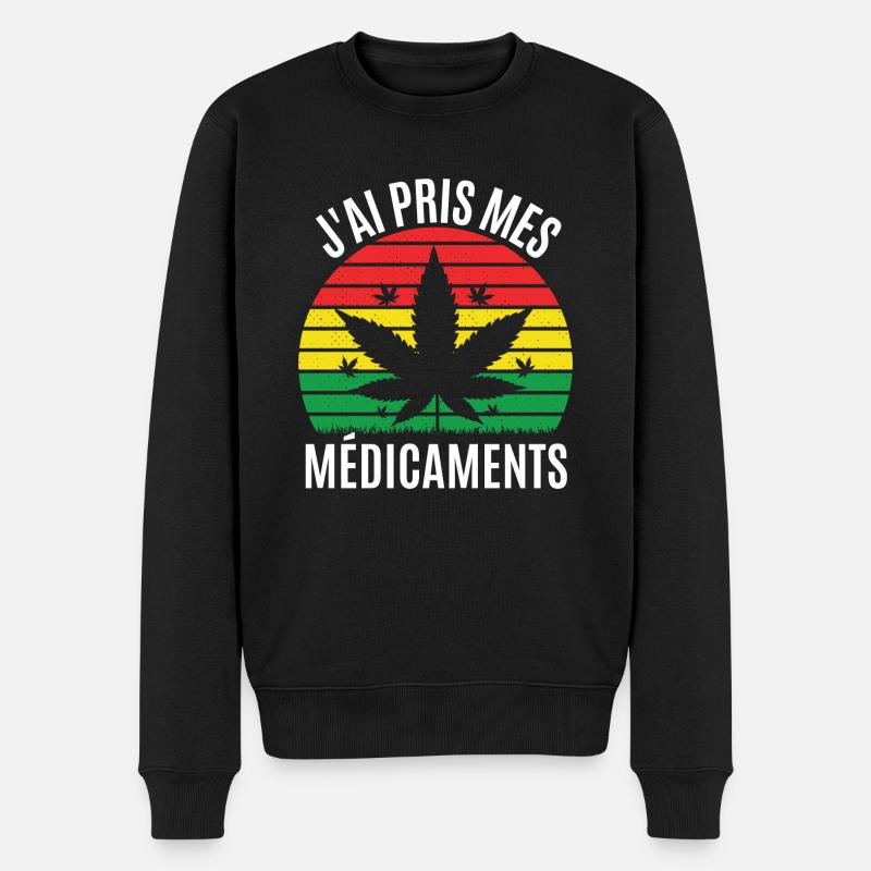 j'ai pris mes médicaments - Pull Premium bio Homme - noir