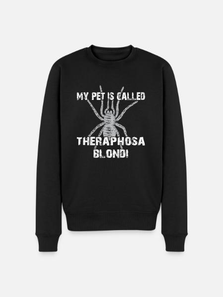 My pet's name is Theraphosa Blondi - Men's Premium Organic Jumper - black