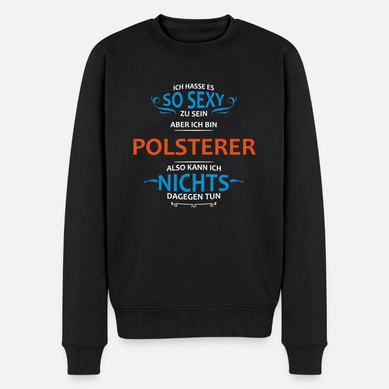 Polsterer Beruf - Männer Premium Bio Pullover - Schwarz
