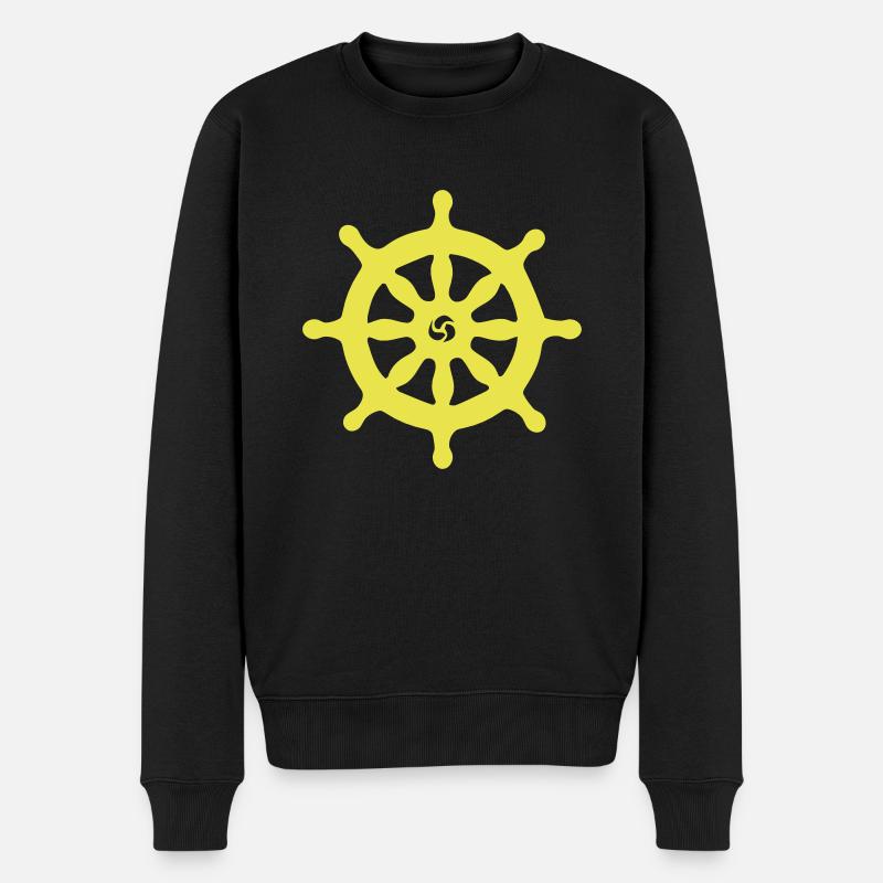SHIP STEERING WHEEL - Pull Premium bio Homme - noir