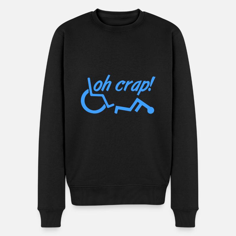 OH CRAP! - Männer Premium Bio Pullover - Schwarz