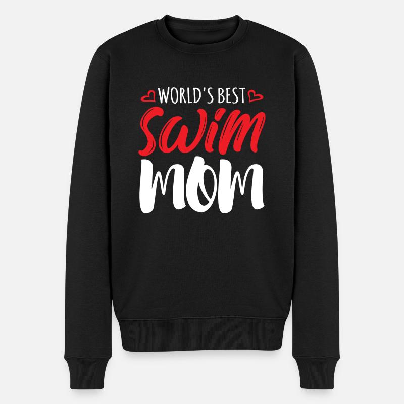 Meilleure maman nageuse du monde - Pull Premium bio Homme - noir