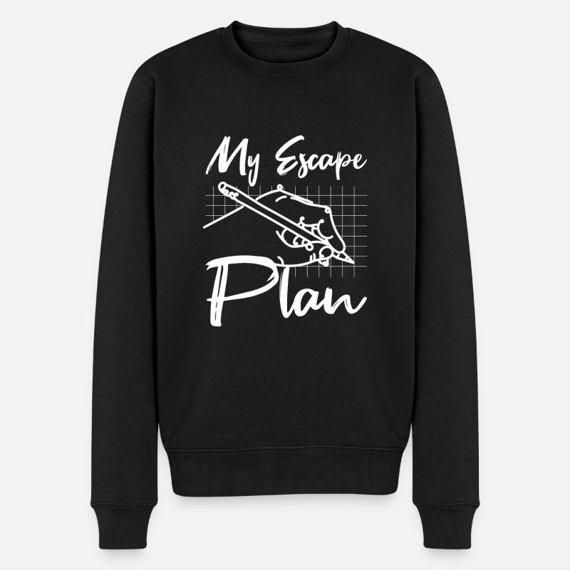 Mon plan d’évacuation - Pull Premium bio Homme - noir